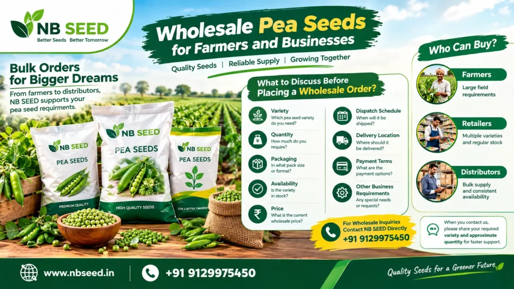 Wholesale Pea Seeds for Farmers and Businesses